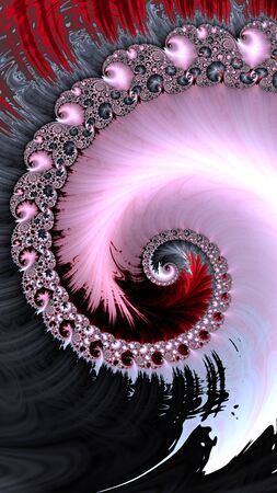 Artfully 3D rendering fractal background