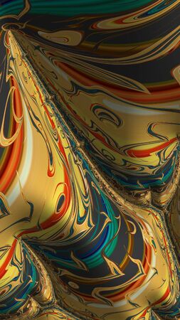 Artfully 3D rendering fractal background