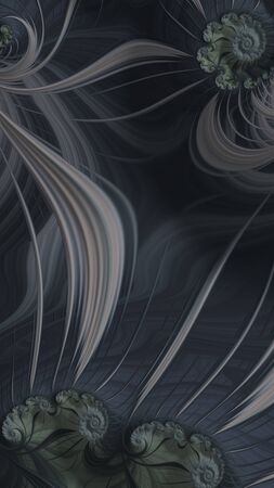 Artfully 3D rendering fractal backgroundの写真素材