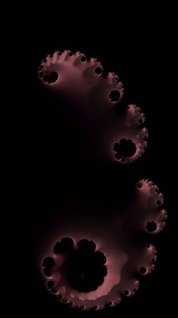 Artfully 3D rendering fractal backgroundの写真素材