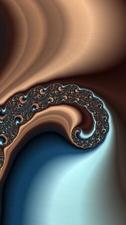 Artfully 3D rendering fractal backgroundの写真素材