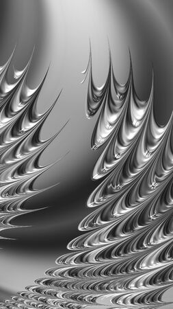 Artfully 3D rendering fractal backgroundの写真素材