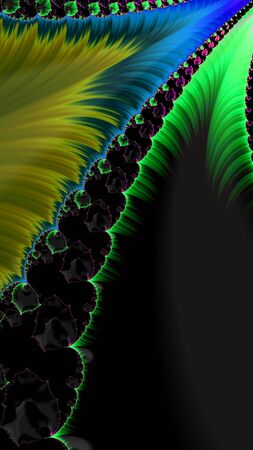 Artfully 3D rendering fractal backgroundの写真素材