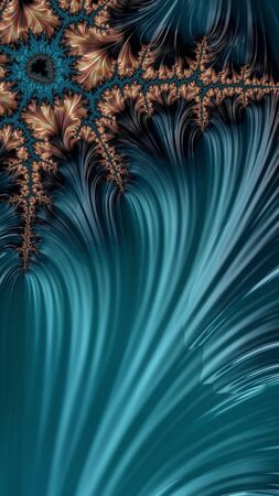 Artfully 3D rendering fractal backgroundの写真素材