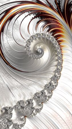 Artfully 3D rendering fractal backgroundの写真素材