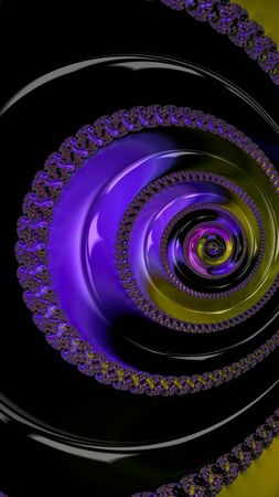Artfully 3D rendering fractal backgroundの写真素材
