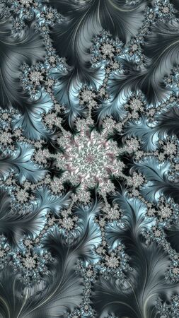 Artfully 3D rendering fractal backgroundの写真素材