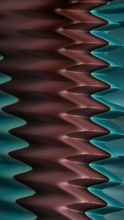 Artfully 3D rendered fractal, fanciful abstract illustration and colorful designed pattern and...
