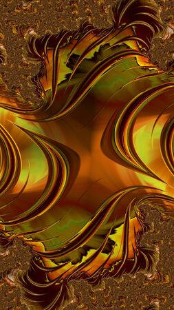 Artfully 3D rendering fractal backgroundの写真素材