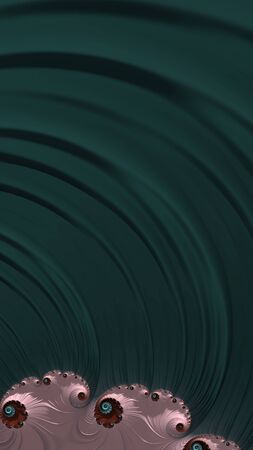 Artfully 3D rendering fractal backgroundの写真素材