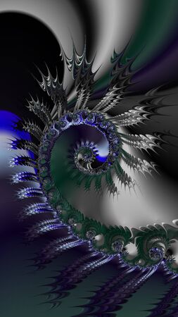 Artfully 3D rendering fractal backgroundの写真素材