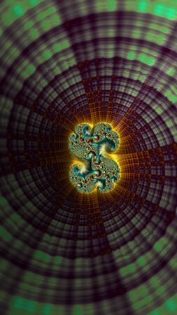 Ornate colourful 3D background