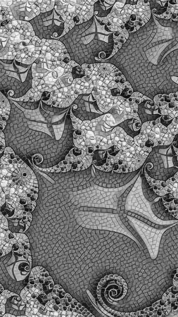 Ornate colourful 3D backgroundの写真素材