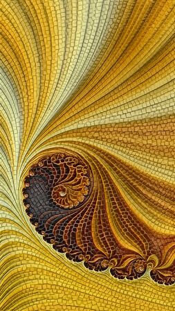 Ornate colourful 3D backgroundの写真素材