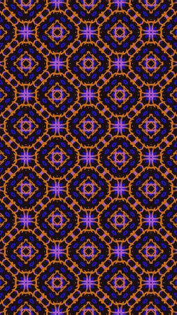 Ornate geometric pattern and abstract colored background