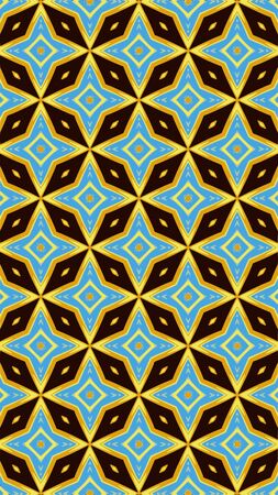 Ornate geometric pattern and abstract colored background