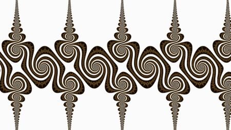 Ornate geometric pattern and artfully abstract multicolored background