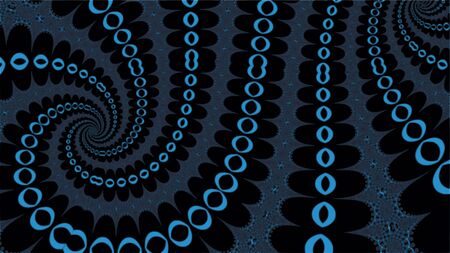Ornate geometric wide pattern and artfully abstract multicolored background