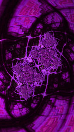 Artistic and imaginative digitally designed abstract 3D fractal background