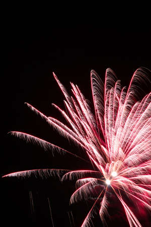 View of a beautiful fireworks display on New Year's Eve