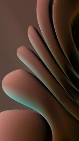 Artistic and imaginative digitally designed abstract 3D fractal backgroundの写真素材