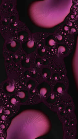 Artistic and imaginative digitally designed abstract 3D fractal backgroundの写真素材