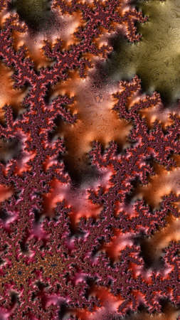 Artistic and imaginative digitally designed abstract 3D fractal backgroundの写真素材