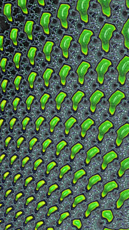 Artistic and imaginative digitally designed abstract 3D fractal background in mosaic style