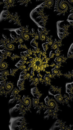 Ornate colorful and digitally generated 3D backgroundの写真素材