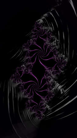 Artistic and imaginative digitally designed abstract 3D fractal backgroundの写真素材