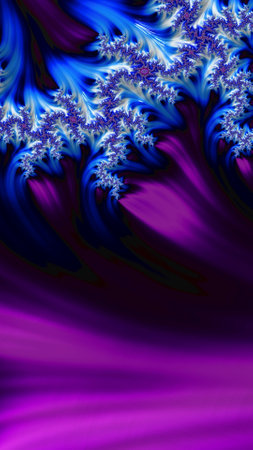 Ornate colorful and digitally generated 3D backgroundの写真素材