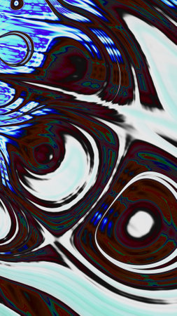 Ornate colorful and digitally generated 3D backgroundの写真素材