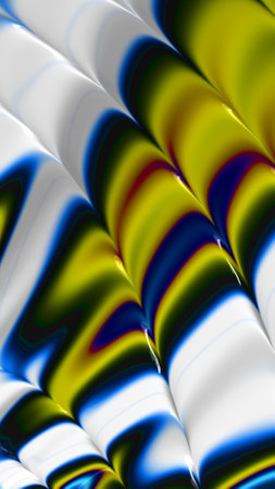 Ornate colorful and digitally generated 3D background