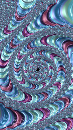 Artistic and imaginative digitally designed abstract 3D fractal background