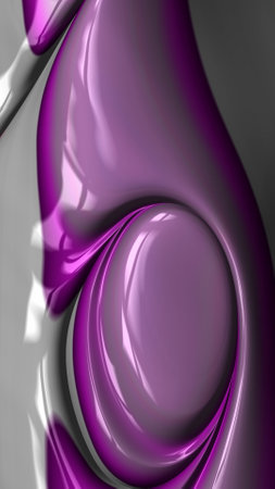 Artistic and imaginative digitally designed abstract 3D fractal backgroundの写真素材