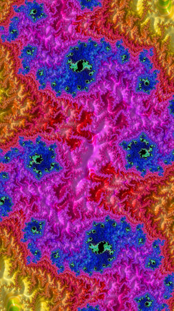 Artistic and imaginative digitally designed abstract 3D fractal backgroundの写真素材