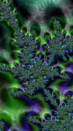 Artistic and imaginative digitally designed abstract 3D fractal backgroundの写真素材