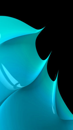 Artistic and imaginative digitally designed abstract 3D fractal background