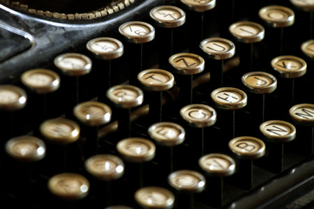 old typewriter - keyboardの写真素材