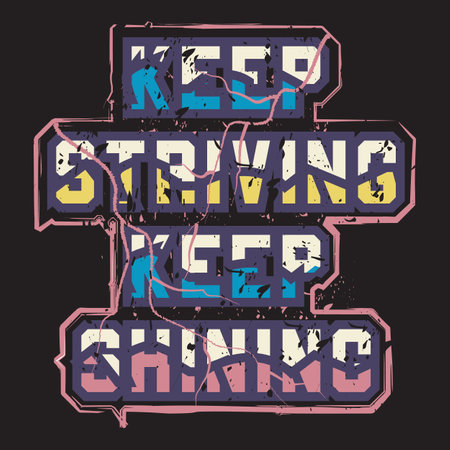 Motivational and inspirational quotes lettering text effect typography dark t shirt designのイラスト素材