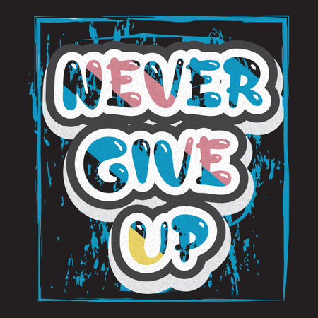 Motivational and inspirational quotes lettering text effect typography dark t shirt designのイラスト素材