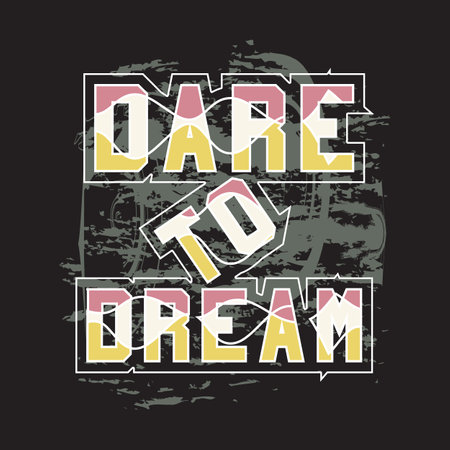 Motivational and inspirational quotes lettering text effect typography dark t shirt designのイラスト素材