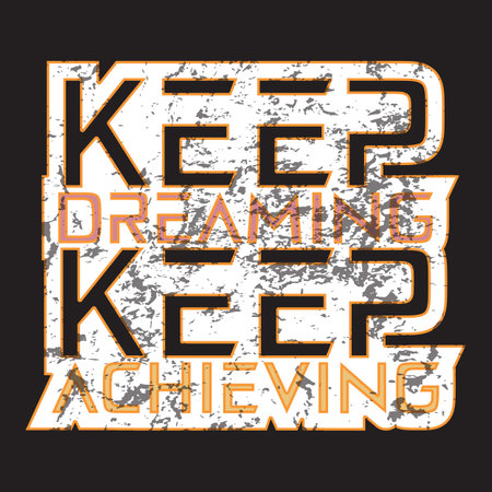 Motivational and inspirational quotes lettering text effect typography dark t shirt designのイラスト素材