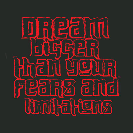 Motivational and inspirational quotes lettering text effect typography t shirt designのイラスト素材