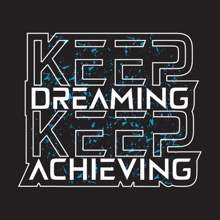 Motivational and inspirational quotes lettering text effect typography dark t shirt designのイラスト素材