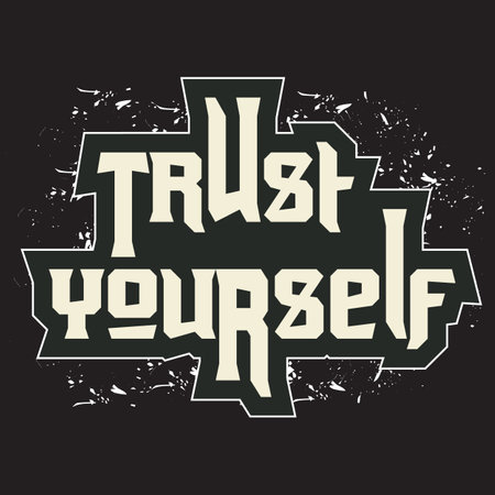 Motivational and inspirational quotes lettering text effect typography dark t shirt designのイラスト素材