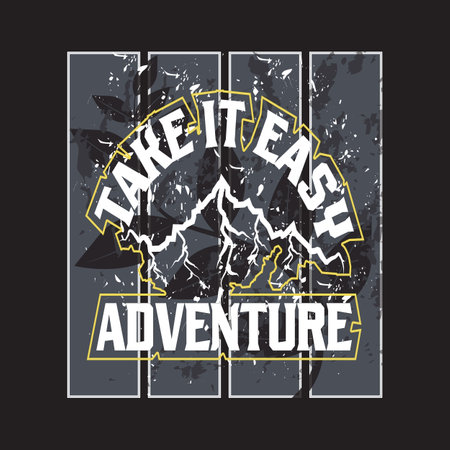 Adventure dark t shirt designのイラスト素材