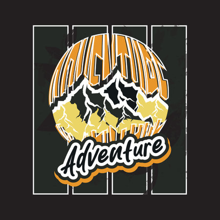 Adventure dark t shirt designのイラスト素材