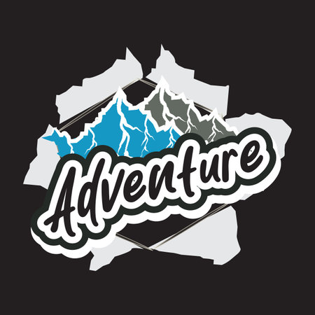 Adventure dark t shirt designのイラスト素材