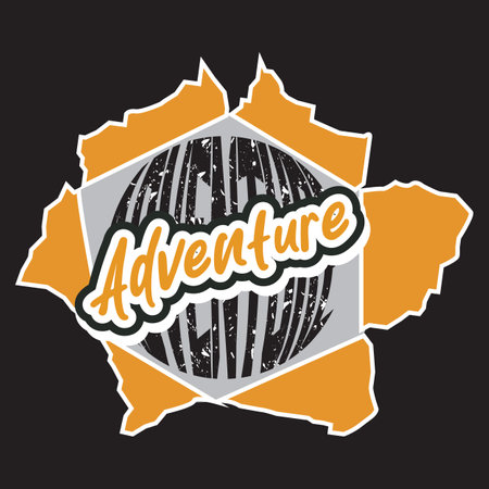 Adventure dark t shirt designのイラスト素材